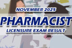 Pharmacist Licensure Exam Result November 2025