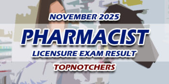 Pharmacist Licensure Exam Result November 2025 TOPNOTCHERS