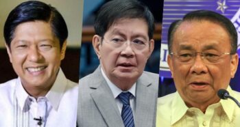 Ping Lacson, Bongbong Marcos, Lucas Bersamin