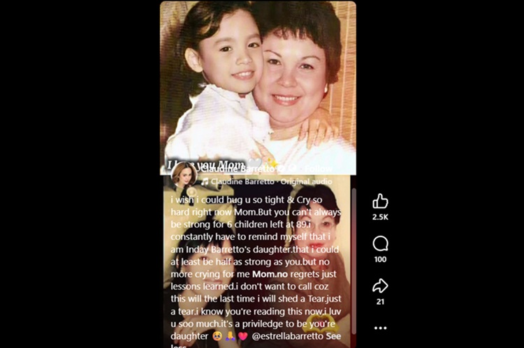Claudine Barretto, Inday Barretto