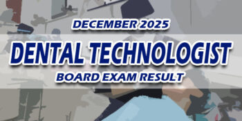 Dental Technologist Board Exam Result December 2025