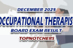 Occupational Therapist Board Exam Result December 2025 TOPNOTCHERS
