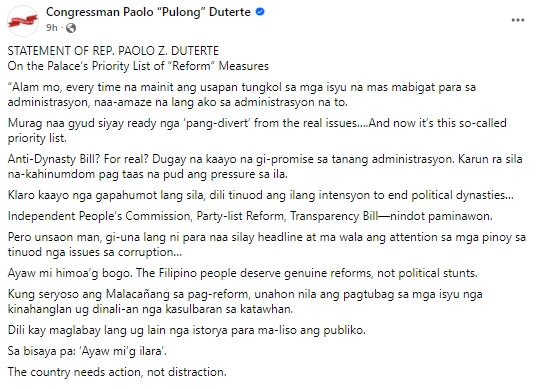 Paolo Duterte Post