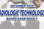Radiologic Technologist Board Exam Result December 2025