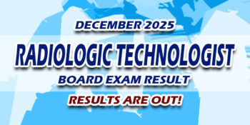 Radiologic Technologist Board Exam Result December 2025 JUST RELEASED