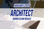 Architect Board Exam Result January 2026