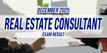 Real Estate Consultant Exam Result December 2025