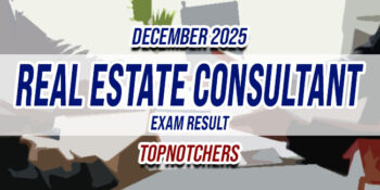 Real Estate Consultant Exam Result December 2025 TOPNOTCHERS