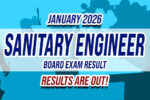 Sanitary Engineer Board Exam Result January 2026 JUST RELEASED