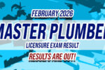 Master Plumber Licensure Exam Result February 2026 JUST RELEASED