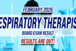 Respiratory Therapist Board Exam Result February 2026 JUST RELEASED