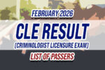 CLE Result February 2026 LIST OF PASSERS