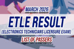 ETLE Result March 2026 LIST OF PASSERS