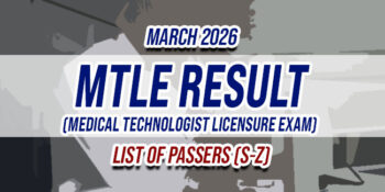 MTLE Result March 2026 LIST OF PASSERS (S-Z)