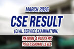 CSE Result March 2026 Region 4 PASSERS (Professional)
