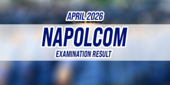 NAPOLCOM Exam Result April 2026