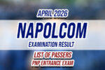 NAPOLCOM Exam Result April 2026 - PNP Entrance Exam