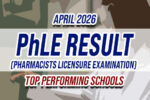PhLE Result April 2026 TOP PERFORMING SCHOOLS