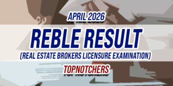 REBLE Result April 2026 TOPNOTCHERS