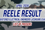 REELE Result April 2026 LIST OF PASSERS