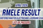RMELE Result April 2026 LIST OF PASSERS