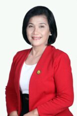 CHED Chairperson Shirley Agrupis in an official portrait wearing a red blazer