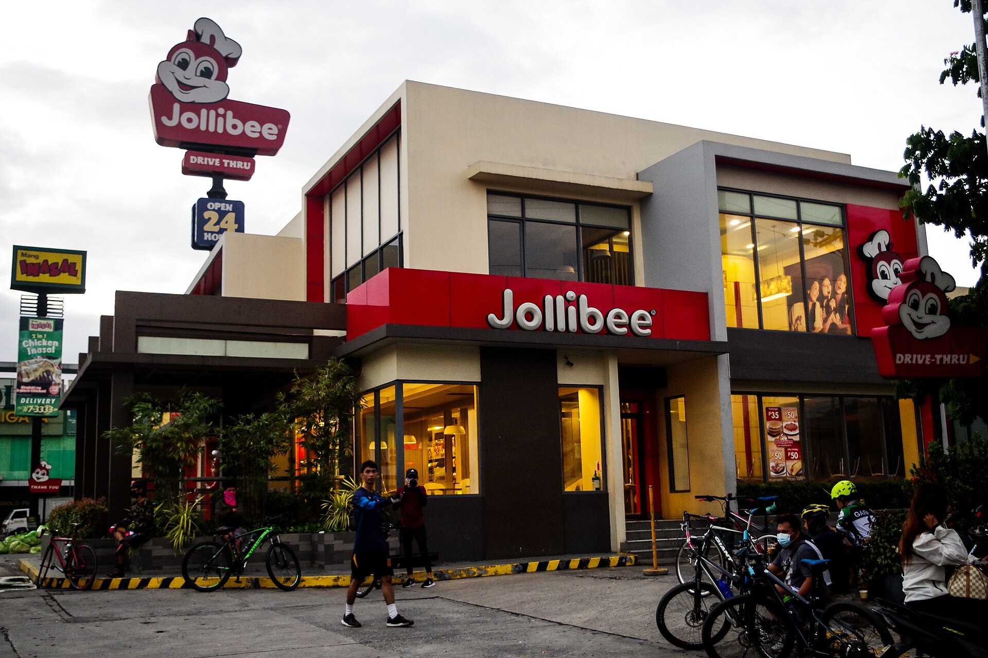 Jollibee fast-food restaurant storefront in the Philippines