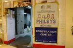 PhilSys national ID registration center sign of the Philippine Statistics Authority in a Cebu mall