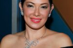 Actress and beauty queen Ruffa Gutierrez smiling in a black off-shoulder gown